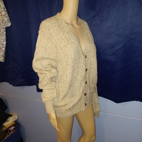 Jantzen Sweaters - Jantzen Comfy Button Up Sweater - Medium (USA)